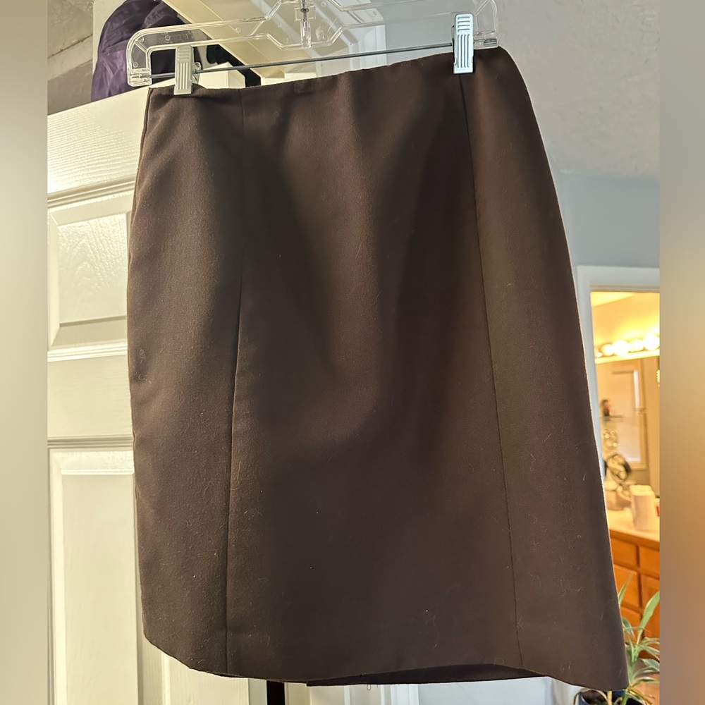 Great chocolate suit skirt